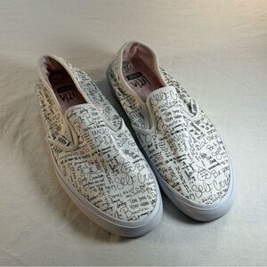 Vans Leila Self Love White Slip-On Surf Sneakers